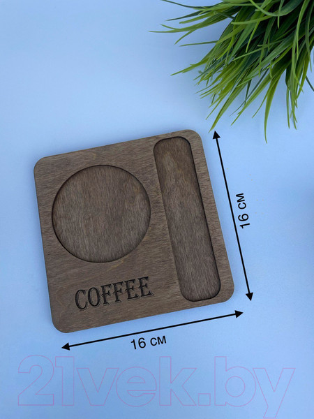Изображение товара Подставка под кружку ОМурМебель Coffee (коричневый)