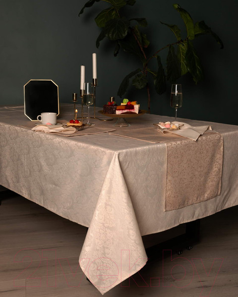 Изображение товара Скатерть Sofi de Marko Эллиада 140х180 / СК-ЭЛб-140х180 (бежевый)
