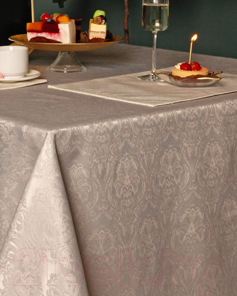 Изображение товара Скатерть Sofi de Marko Эллиада 140х180 / СК-ЭЛс-140х180 (серый)