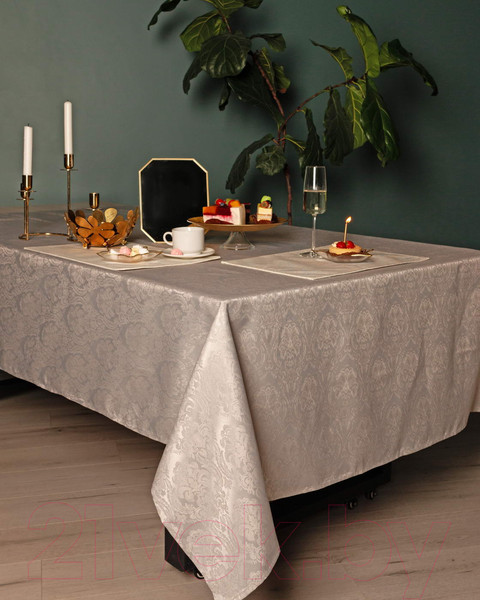 Изображение товара Скатерть Sofi de Marko Эллиада 140х180 / СК-ЭЛс-140х180 (серый)