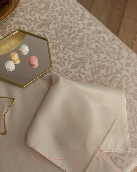 Изображение товара Скатерть Sofi de Marko Бекки 160см / СК-БКб-Д160 (бежевый)