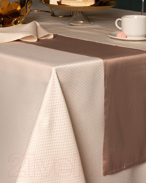 Изображение товара Скатерть Sofi de Marko Ирида 160см / СК-ИРб-Д160 (бежевый)