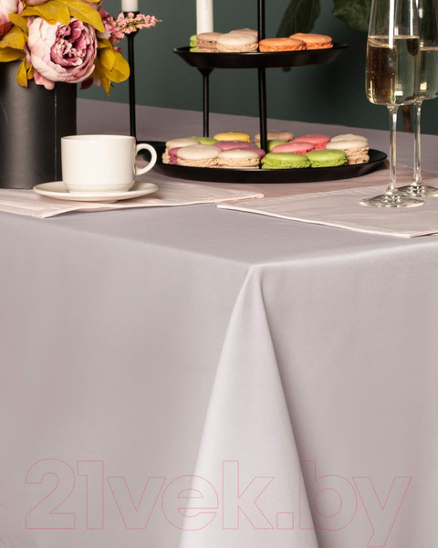 Изображение товара Скатерть Sofi de Marko Серенити 160см / СК-СНп-Д160 (пудровый)