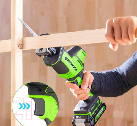 Изображение товара Сабельная пила Greenworks GPT-CRS-25 (1200507)