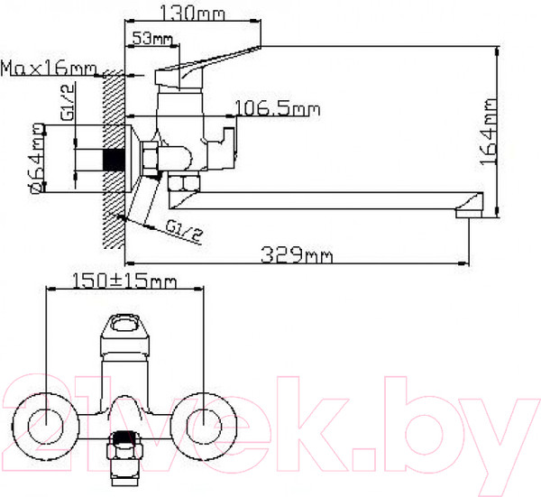 Изображение товара Смеситель Wisent WP22213