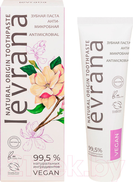 Изображение товара Зубная паста Levrana Антимикробная с лавандой и магнолией (100мл)