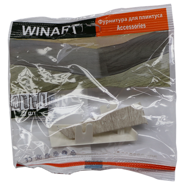 Изображение товара Заглушка для плинтуса Winart Tera 711 72мм Дуб Антрацит (2шт, блистер)