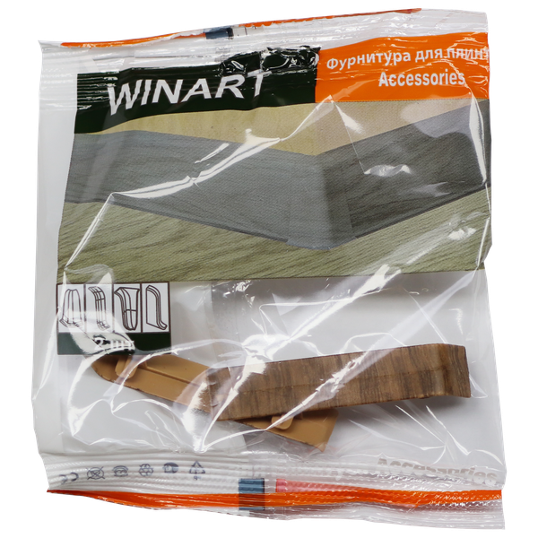 Изображение товара Соединитель для плинтуса Winart Tera 711 72мм Дуб Антрацит (2шт, блистер)