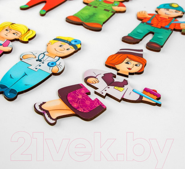 Изображение товара Развивающая игра ToySib Конструктор-персонаж. Профессии / 5167713