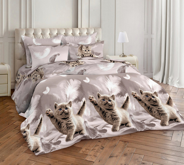 Изображение товара Комплект постельного белья Milanika Непоседа 1.5сп (поплин)