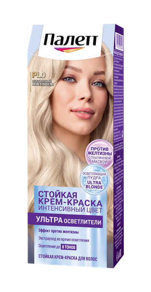 Изображение товара Крем-краска для волос Палетт Стойкая PL0 (ультра осветлители интенсивный цвет)