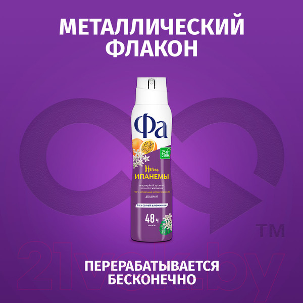 Изображение товара Дезодорант-спрей Фа Ритмы Бразилии. Ночи Ипанемы (150мл)