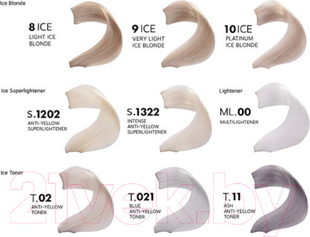 Изображение товара Крем-краска для волос Fanola No Yellow Color 9 Ice (100мл)