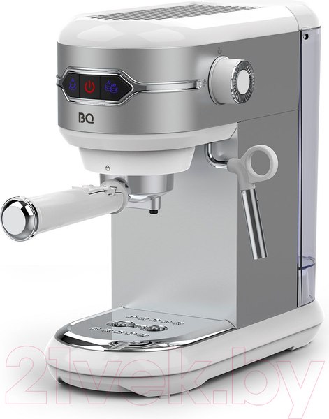 Изображение товара Кофеварка эспрессо BQ CM3001 (стальной/белый)