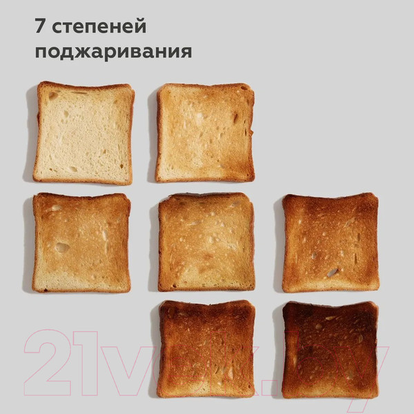 Изображение товара Тостер BQ T1009 (стальной/черный)