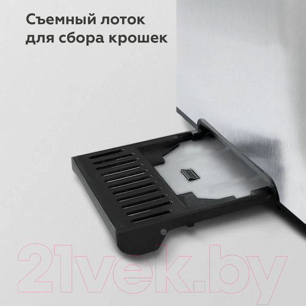 Изображение товара Тостер BQ T1009 (стальной/черный)