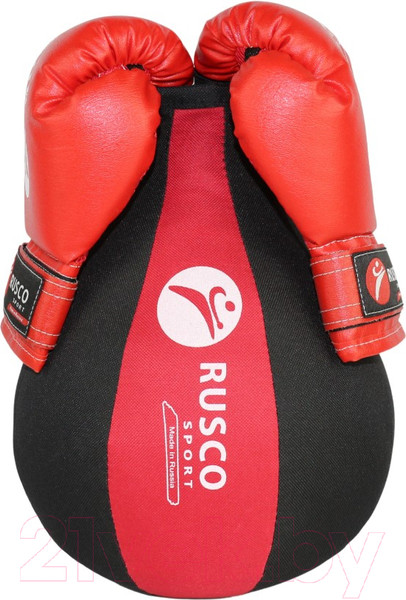 Изображение товара Набор для бокса детский RuscoSport R8231/02-4 4oz (черный/красный)