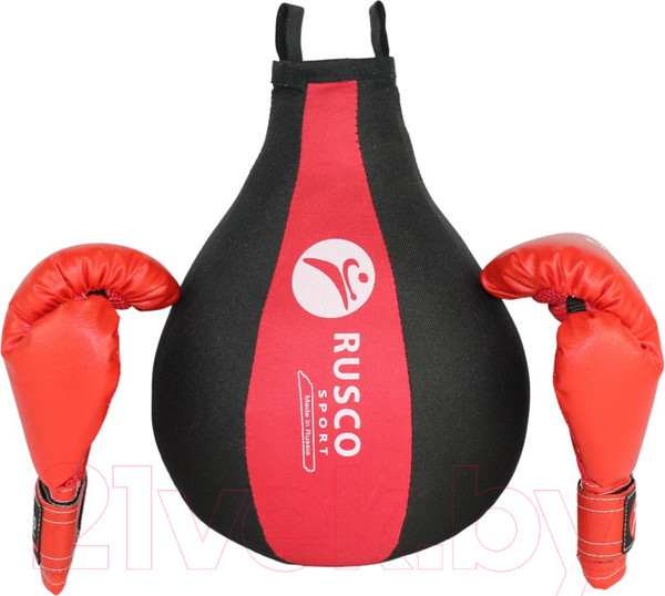 Изображение товара Набор для бокса детский RuscoSport R8231/02-4 4oz (черный/красный)