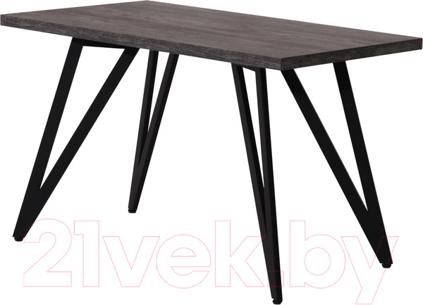 Изображение товара Обеденный стол Millwood Женева 2 Л 120x70x75 (сосна пасадена/металл черный)