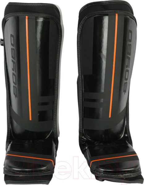 Изображение товара Защита голень-стопа для единоборств BoyBo B-series (XL, черный/оранжевый)