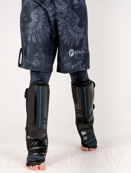 Изображение товара Защита голень-стопа для единоборств BoyBo B-series (S, черный/синий)