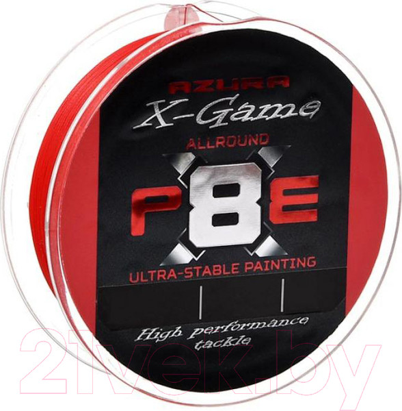 Изображение товара Леска плетеная Azura X Game PE Х8 150м Fiery Red 2.0 0.235мм 13.6кг 30lb / X8-20