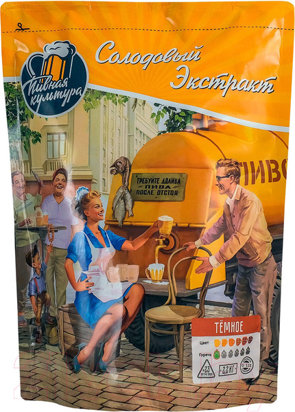 Изображение товара Солодовый экстракт Пивная Культура Темное (2.2кг)