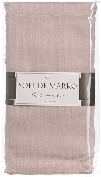Изображение товара Наволочка Sofi de Marko Тиффани Нав-тиф-50х70брз (бежево-розовый)