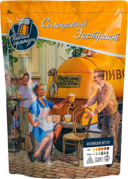 Изображение товара Солодовый экстракт Пивная Культура Английский биттер (2.2кг)