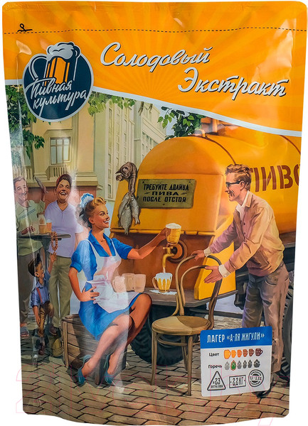 Изображение товара Солодовый экстракт Пивная Культура Лагер - а-ля Жигули (2.2кг)