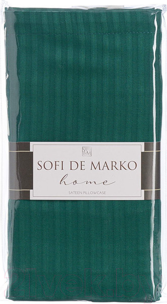 Изображение товара Наволочка Sofi de Marko Тиффани 70х70 / Нав-тиф-70х70мал (малахитовый)