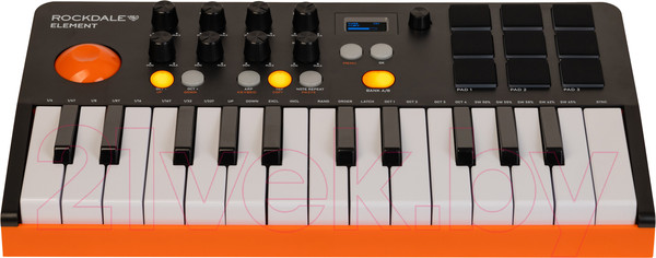 Изображение товара MIDI-клавиатура Rockdale Element Black / A174141 (черный)