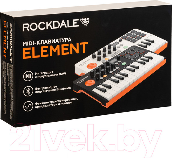 Изображение товара MIDI-клавиатура Rockdale Element Black / A174141 (черный)