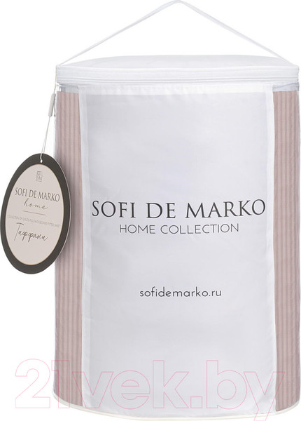 Изображение товара Одеяло Sofi de Marko Тиффани 155х220 / Од-тиф-155х220брз (бежево-розовый)