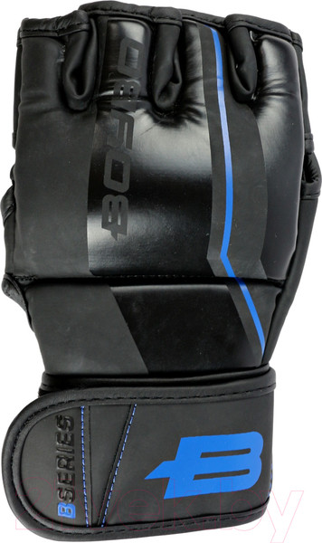 Изображение товара Перчатки для единоборств BoyBo B-series для ММА (M, черный/синий)