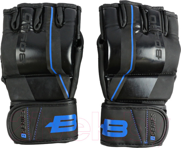 Изображение товара Перчатки для единоборств BoyBo B-series для ММА (M, черный/синий)
