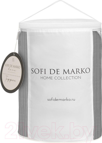 Изображение товара Одеяло Sofi de Marko Тиффани 195х220 / Од-тиф-195х220сер (серый)