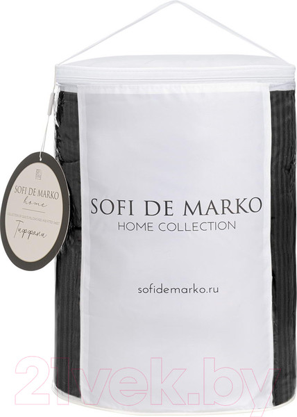 Изображение товара Одеяло Sofi de Marko Тиффани 195х220 / Од-тиф-195х220чер (черный)