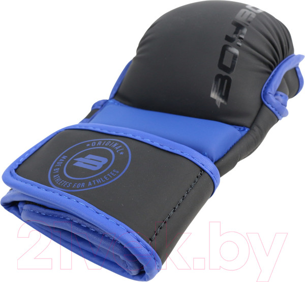 Изображение товара Перчатки для единоборств BoyBo Wings BBGL-26 Flex для ММА (XS, черный/синий)