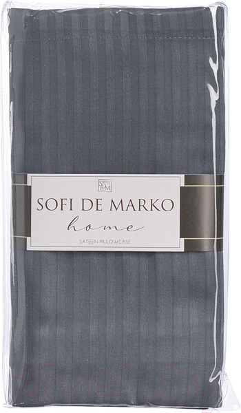 Изображение товара Наволочка Sofi de Marko Тиффани 70х70 / Нав-тиф-70х70ант (антрацитовый)