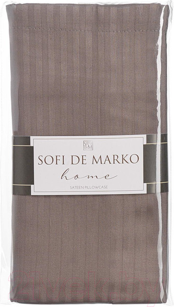 Изображение товара Наволочка Sofi de Marko Тиффани 70х70 / Нав-тиф-70х70шок (шоколадный)