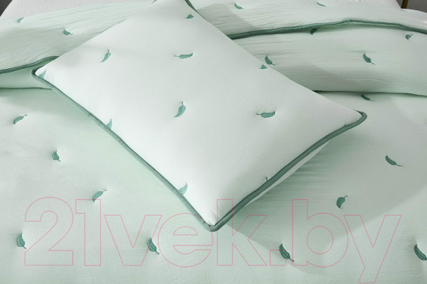 Изображение товара Набор текстиля для спальни Sofi de Marko Эрика 230х250 с наволочкой / П-Од-17-230х250 (ментоловый)