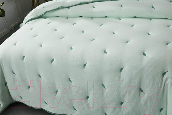Изображение товара Набор текстиля для спальни Sofi de Marko Эрика 230х250 с наволочкой / П-Од-17-230х250 (ментоловый)