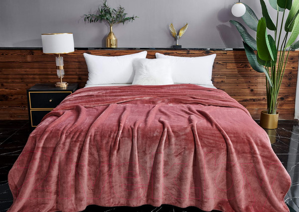 Изображение товара Плед Sofi de Marko София 160х220 / Пл-Сч012-160х220 (чайная роза)