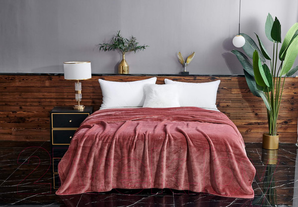 Изображение товара Плед Sofi de Marko София 160х220 / Пл-Сч012-160х220 (чайная роза)