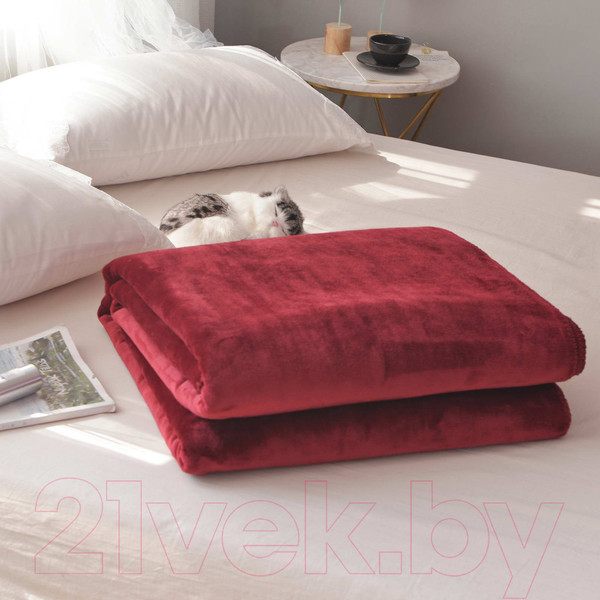 Изображение товара Плед Sofi de Marko София 220х240 / Пл-Сб005-220х240 (бордовый)