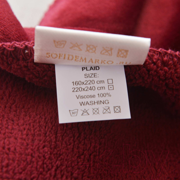 Изображение товара Плед Sofi de Marko София 220х240 / Пл-Сб005-220х240 (бордовый)