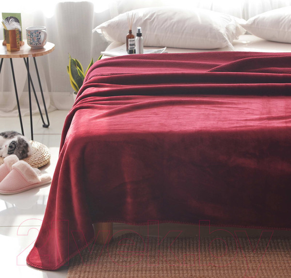 Изображение товара Плед Sofi de Marko София 220х240 / Пл-Сб005-220х240 (бордовый)