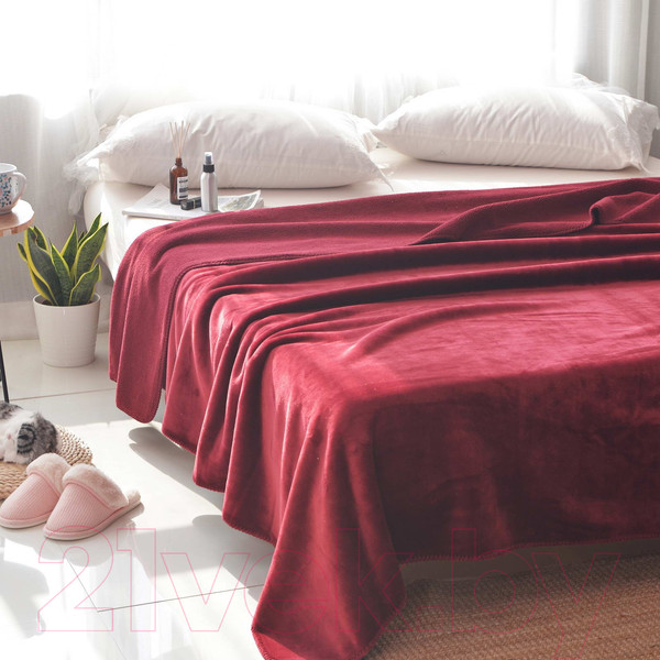 Изображение товара Плед Sofi de Marko София 220х240 / Пл-Сб005-220х240 (бордовый)