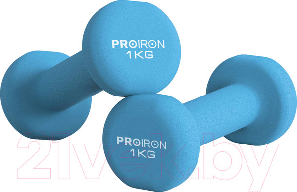 Изображение товара Набор гантелей Proiron Неопреновые / Г2010СНЕО (2шт, синий)